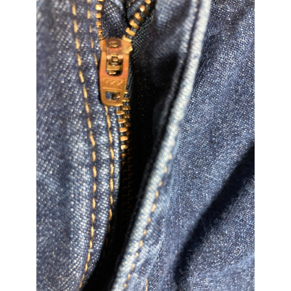 Cabela's Casuals Flannel Lined Jeans Women 14 Long Blue Denim Plaid Insulated - Picture 7 of 16